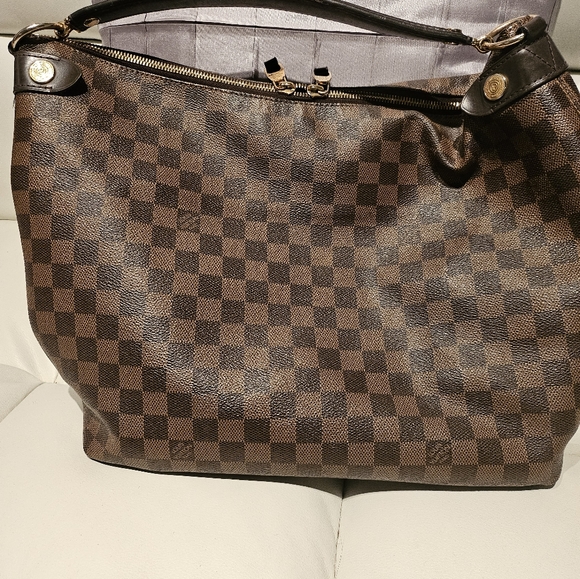 AUTHENTIC Louis Vuitton Duomo Hobo | Damier Ebene | Made in France - Picture 7 of 16